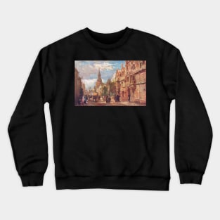 All Souls College & High Street, Oxford in the 1900s Crewneck Sweatshirt